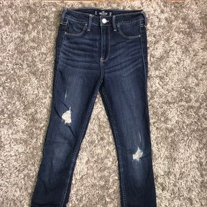 Dark Denim Hollister High Rise Jeggings 1 Reg